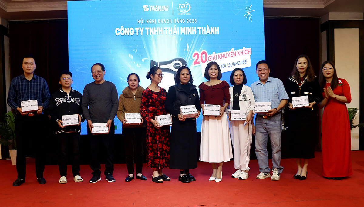 Hội nghị khách hàng 2025 của Thiên Long và Thái Minh Thành là một sự kiện quan trọng giúp kết nối doanh nghiệp, tôn vinh đối tác và mở ra nhiều cơ hội hợp tác. Đây là dịp lý tưởng để các đơn vị trong ngành văn phòng phẩm cập nhật thông tin, học hỏi kinh nghiệm và phát triển kinh doanh bền vững.